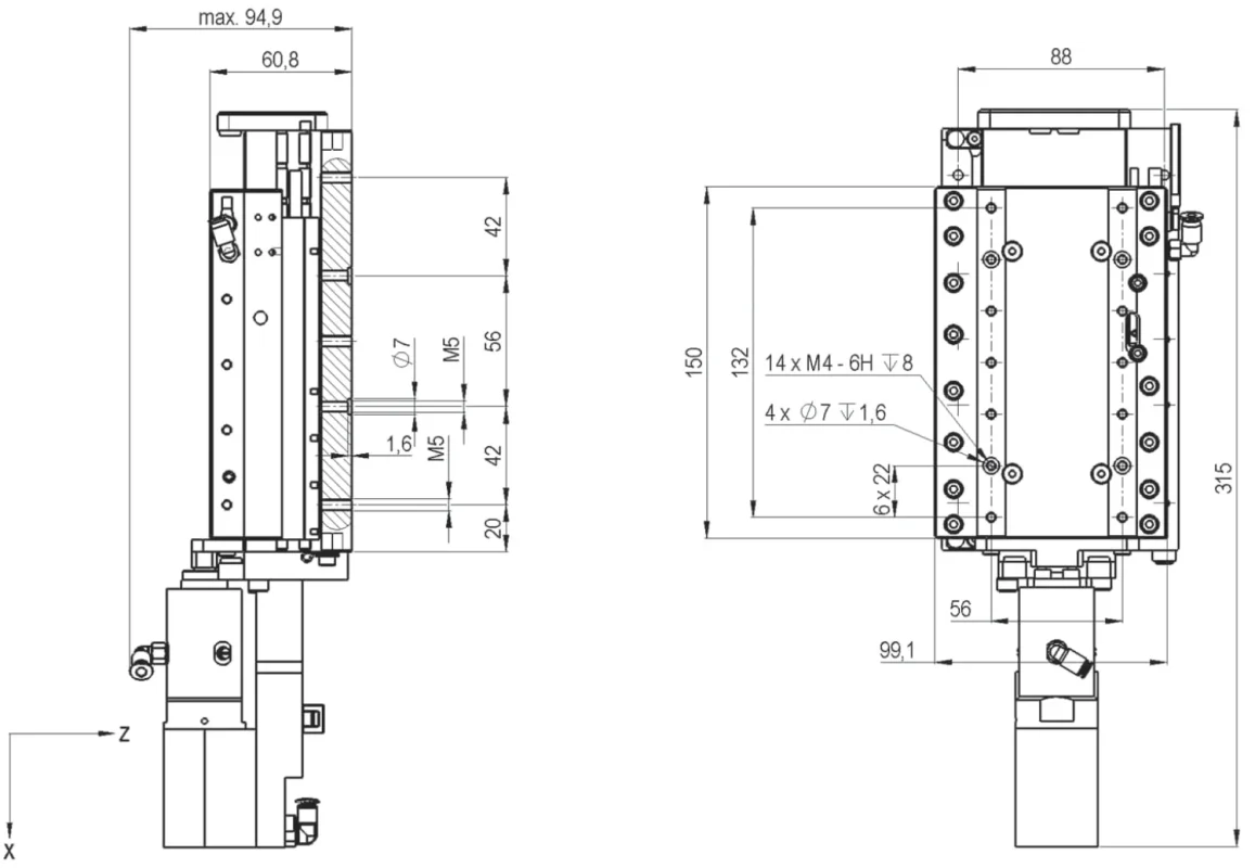 EZ-2352-094V Linear Axis